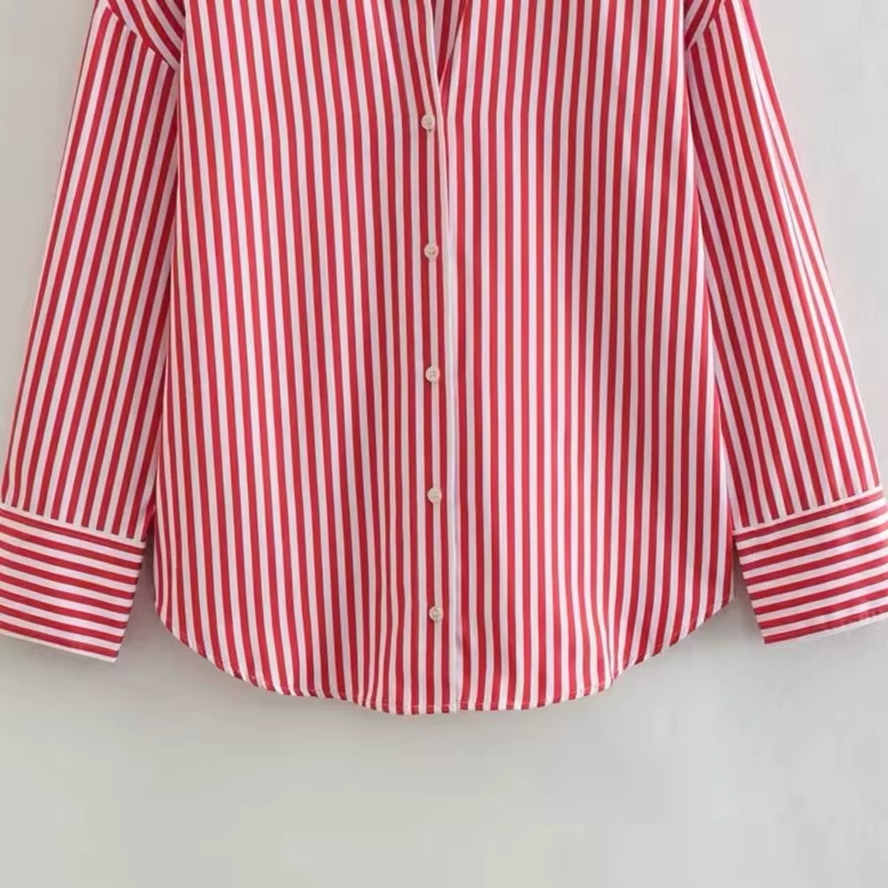 Chemise large avec col revers