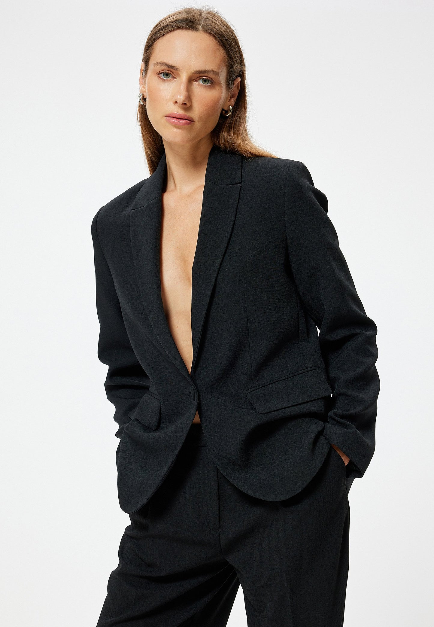 BLAZER AJUSTÉ DOUBLE BOUTONNAGE