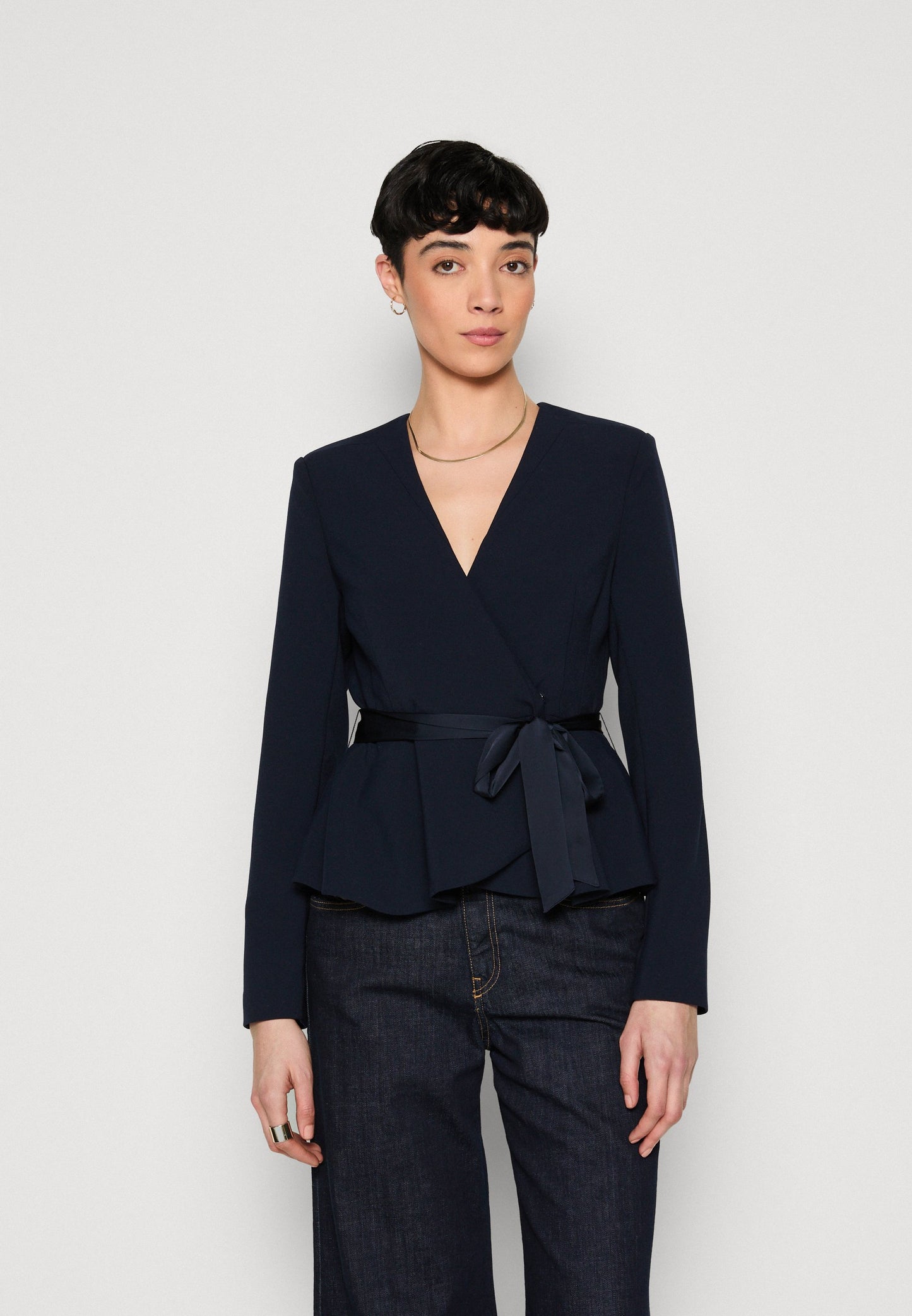 Blazer doppiopetto con cintura