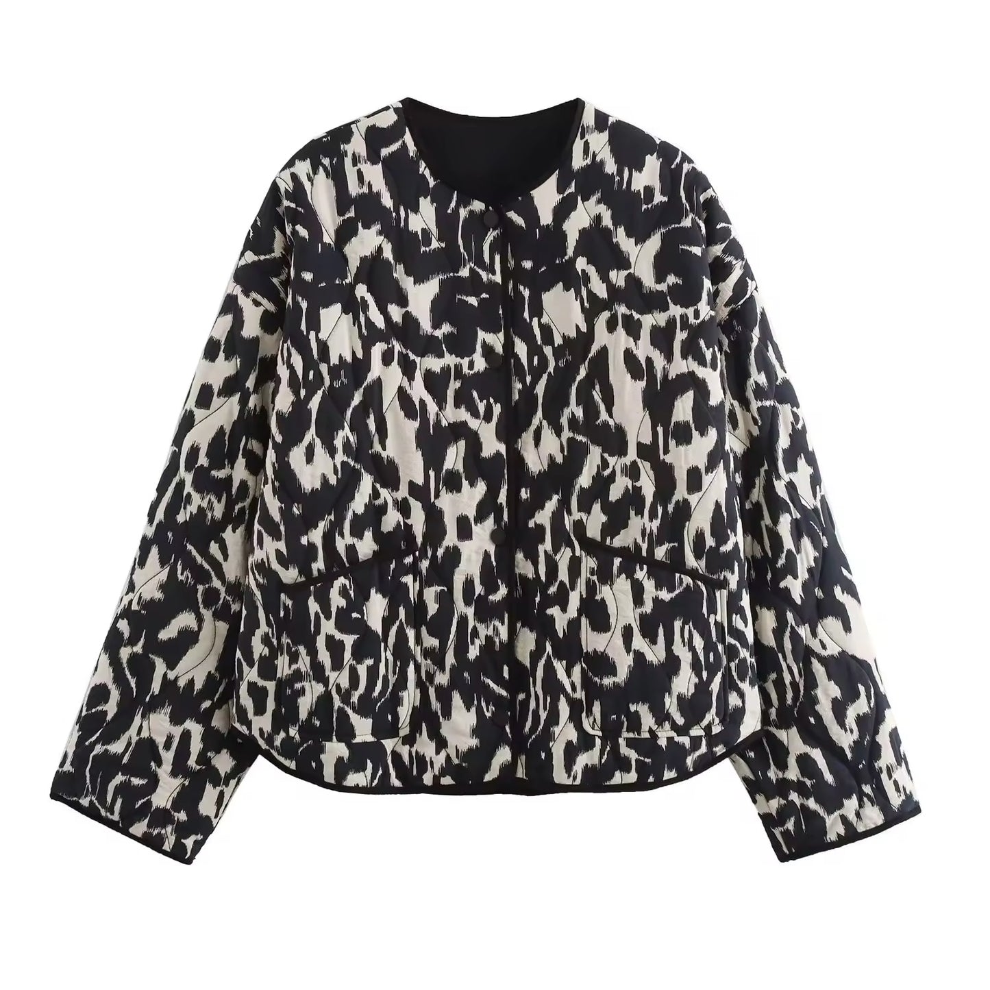 VESTE REMBOURRÉE IMPRIMÉE