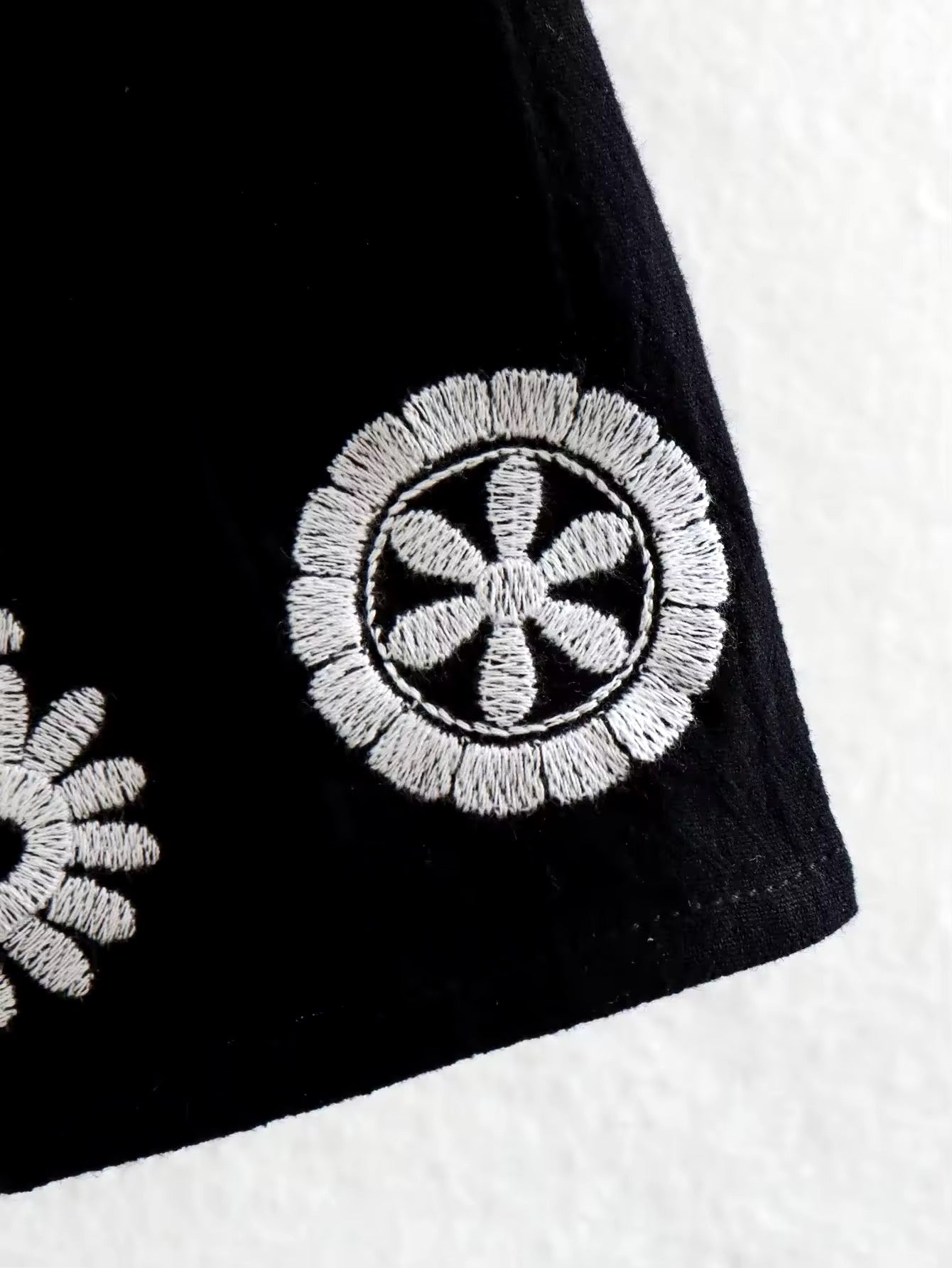 CHEMISIER BRODERIE FLORALE