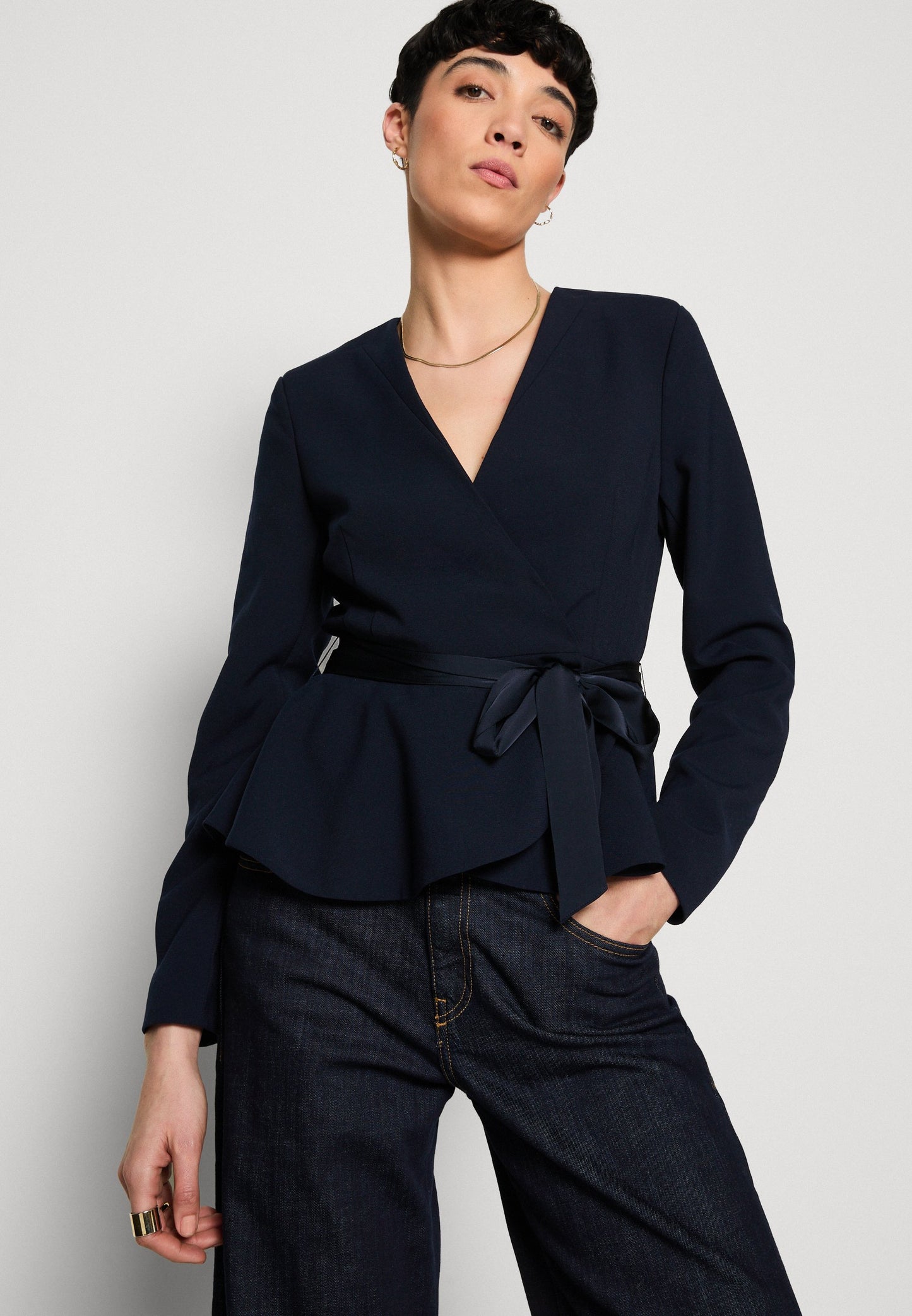 Blazer doppiopetto con cintura