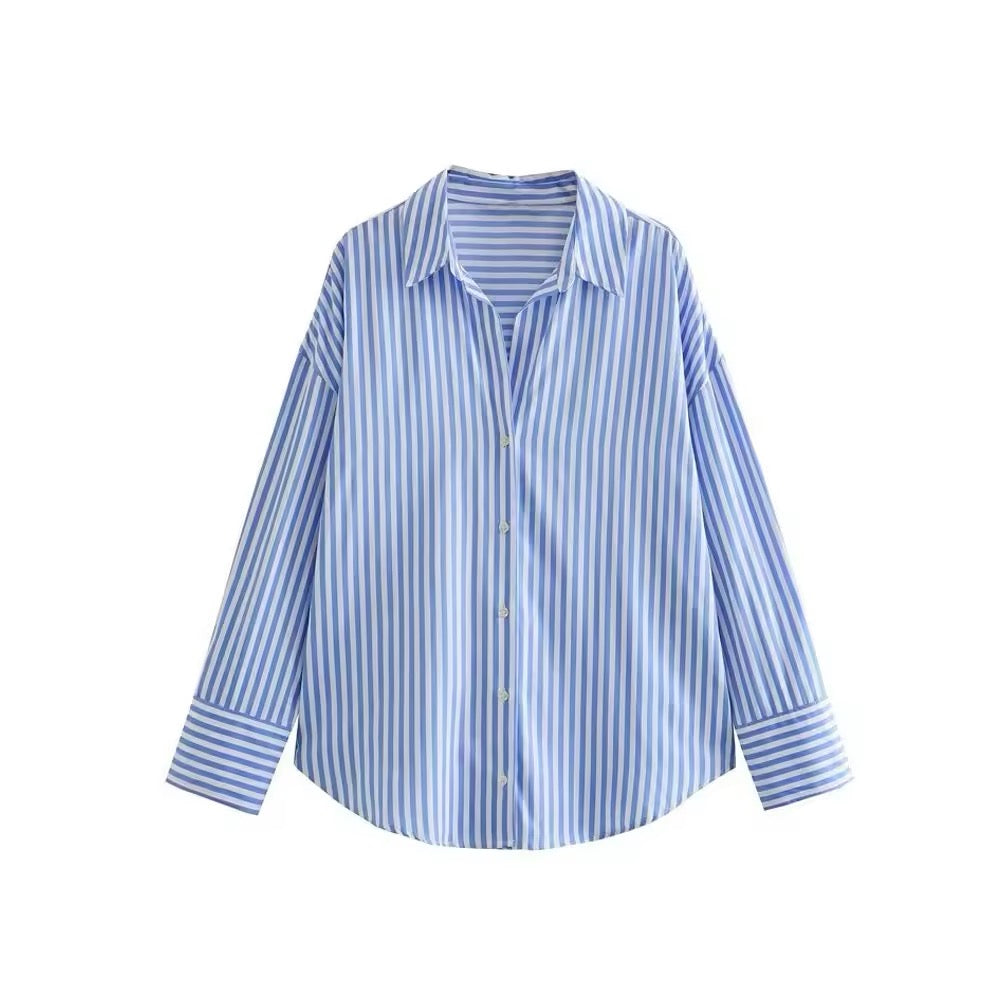 Chemise large avec col revers