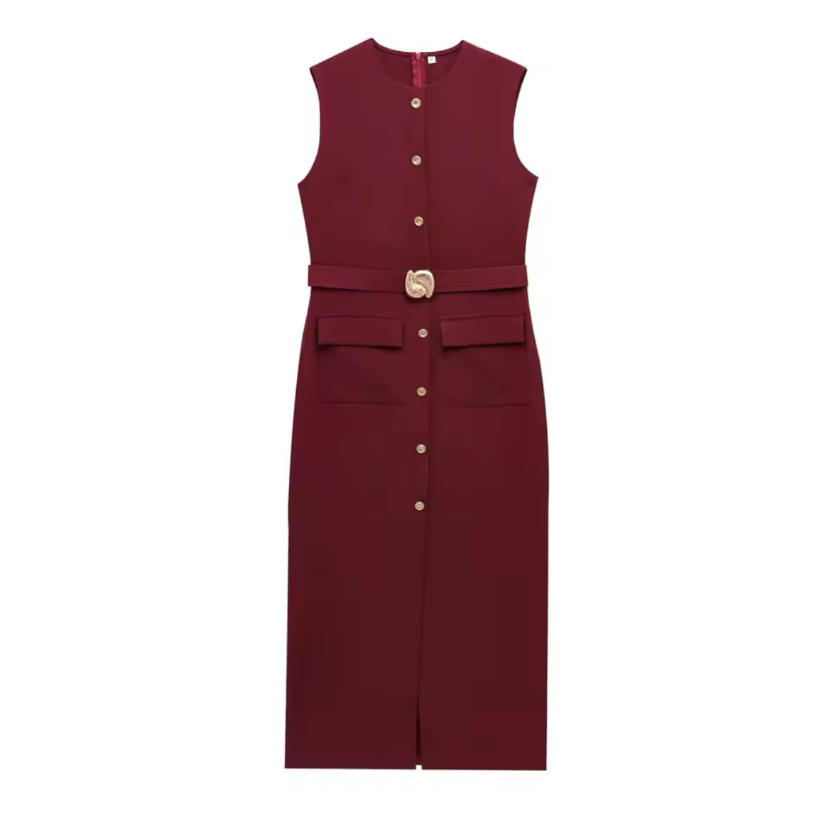 ROBE AVEC CEINTURE DORÉE
