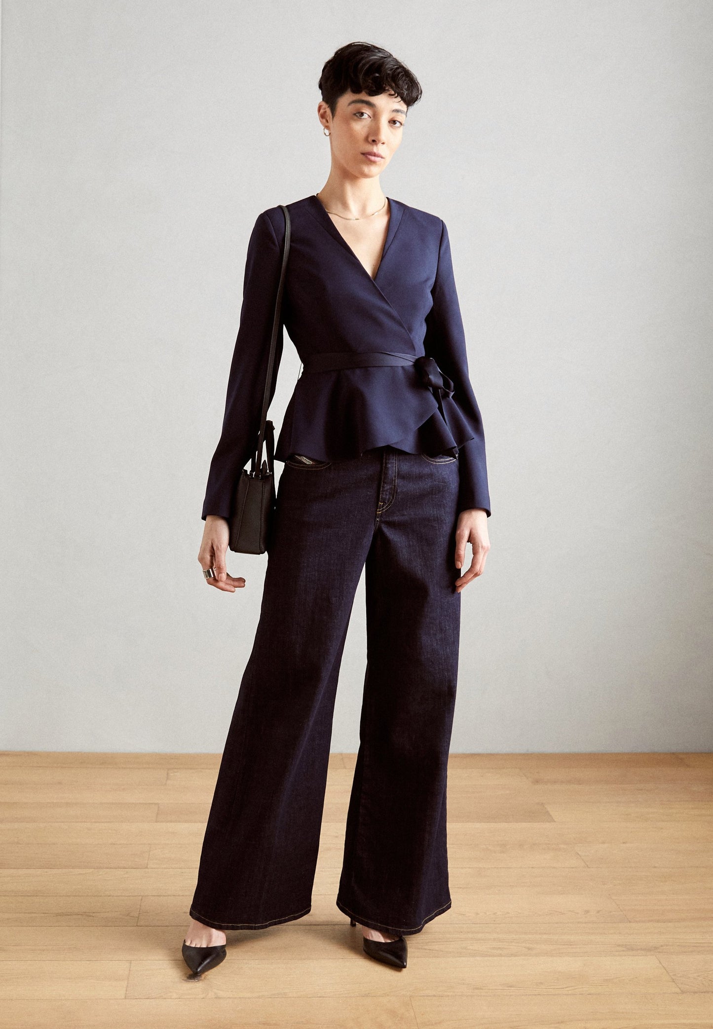 Blazer doppiopetto con cintura