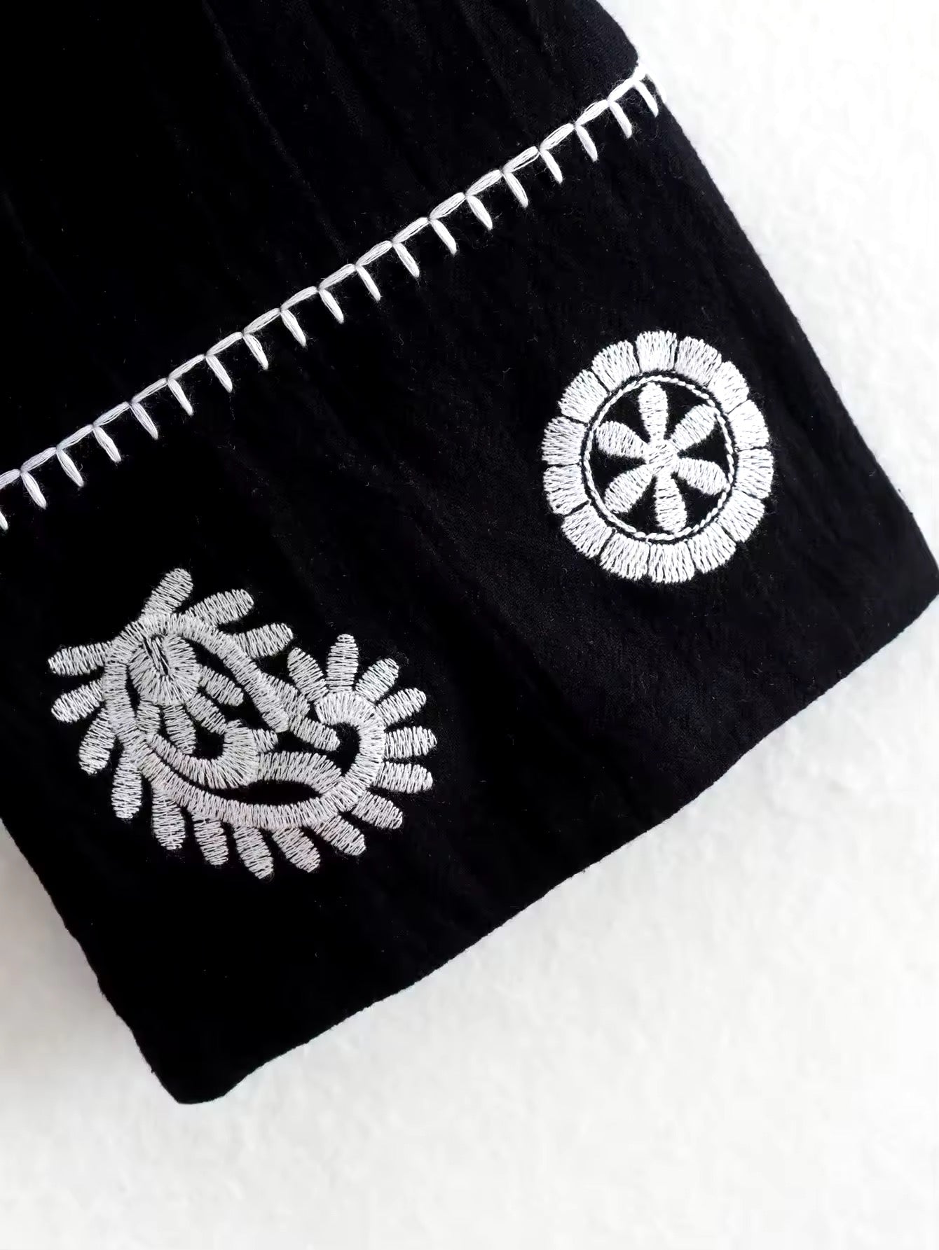 CHEMISIER BRODERIE FLORALE