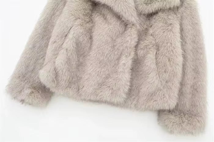 VESTE EFFET FOURRURE