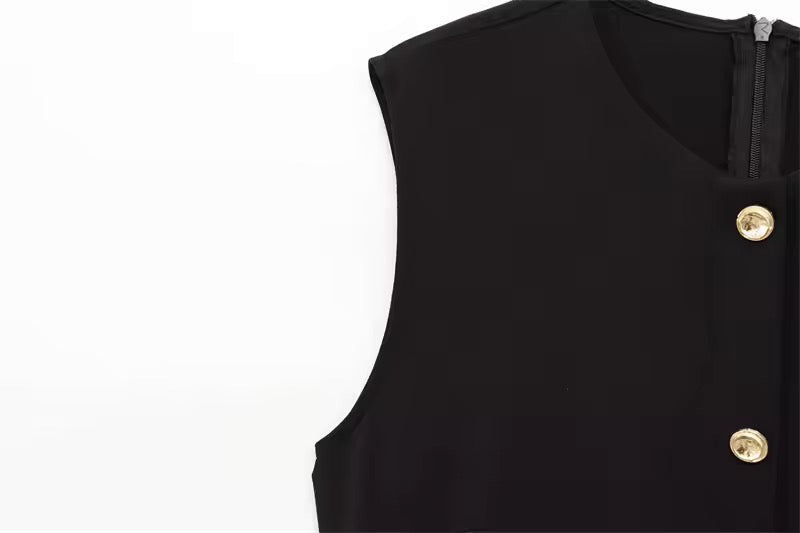 ROBE AVEC CEINTURE DORÉE