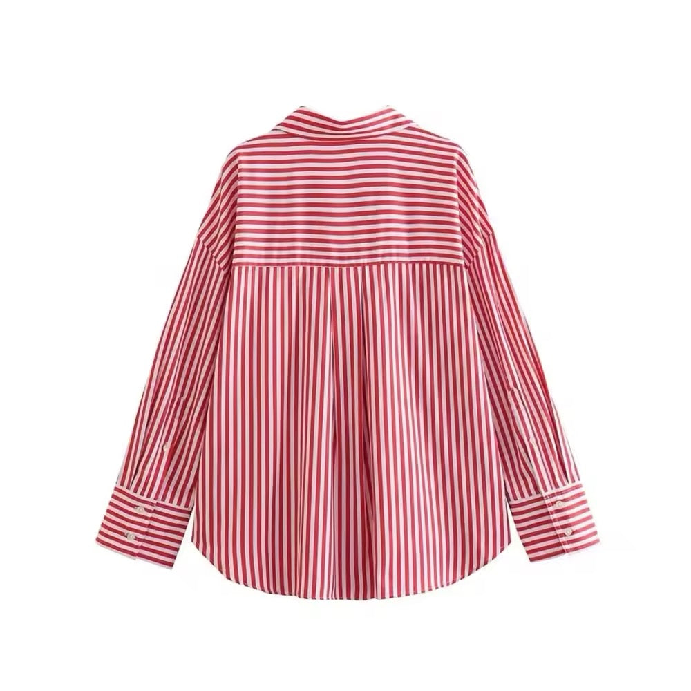 Chemise large avec col revers