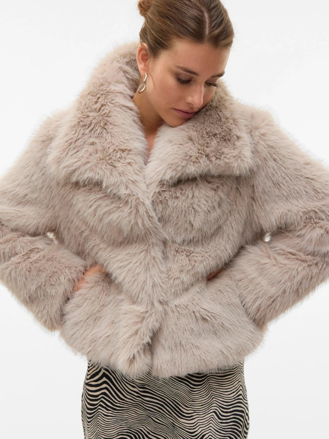 VESTE EFFET FOURRURE