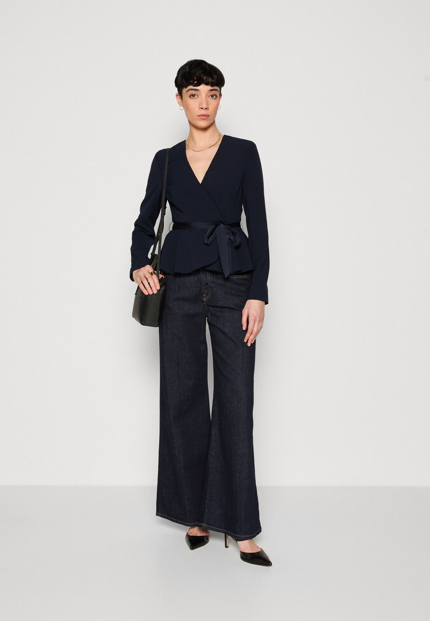 Blazer doppiopetto con cintura