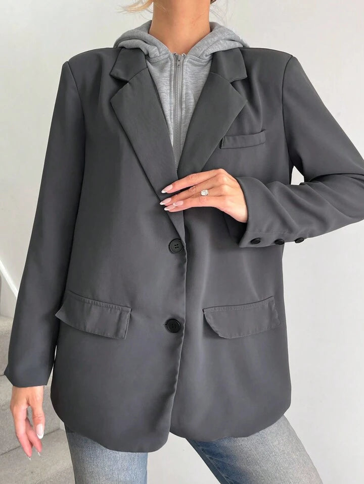 BLAZER CON CAPPUCCIO E ZIP