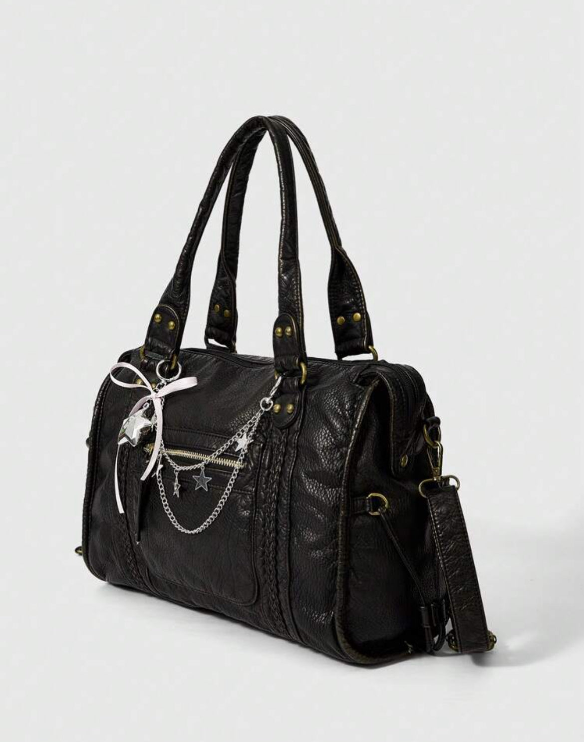 BORSA A MANO IN PELLE PU