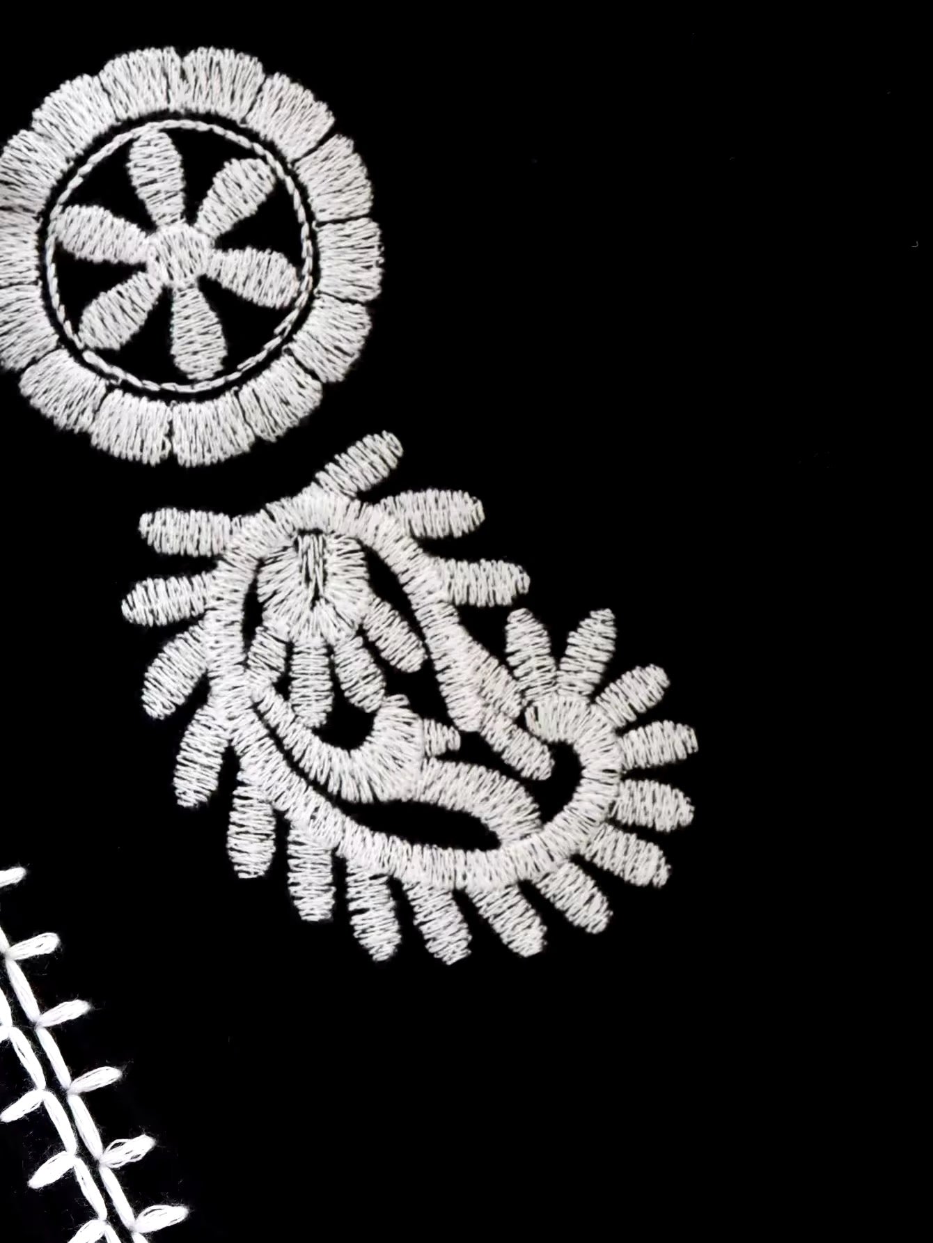 CHEMISIER BRODERIE FLORALE