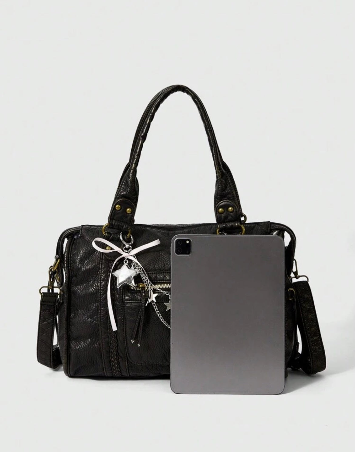 BORSA A MANO IN PELLE PU