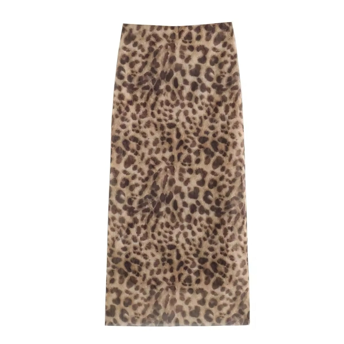 Gonna con stampa leopardata • Donna