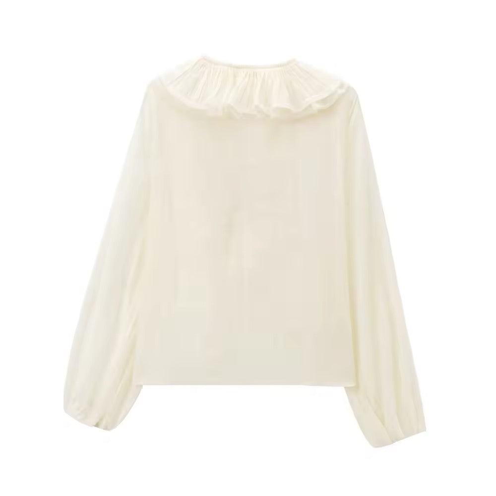 Blusa con volant - Donna