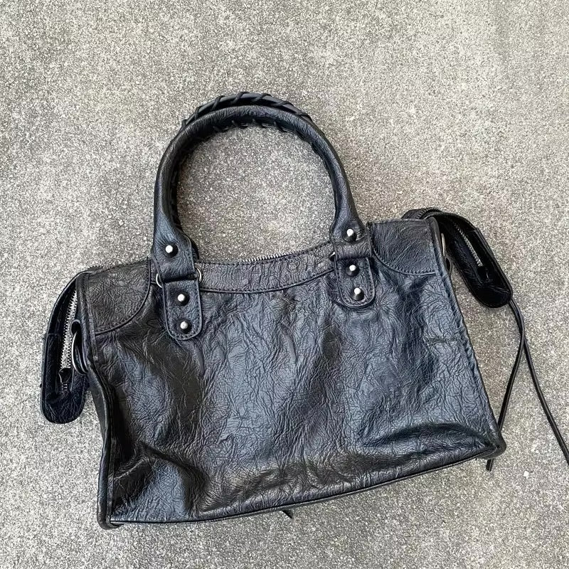 Maison Mossen PU Leather Handbag