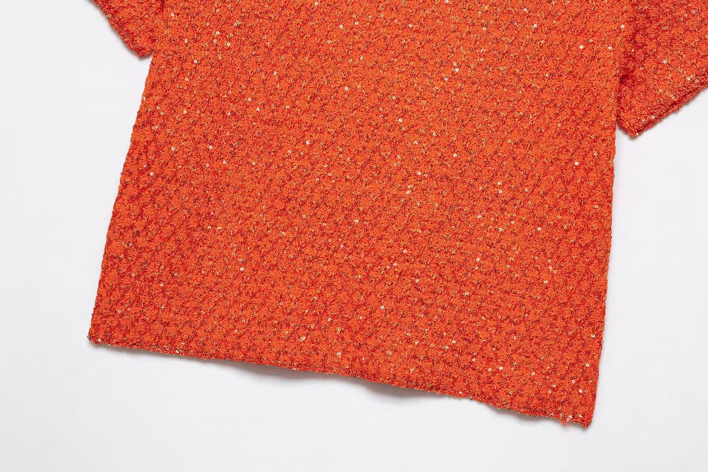 TOP IN MAGLIA CON PAILLETTES
