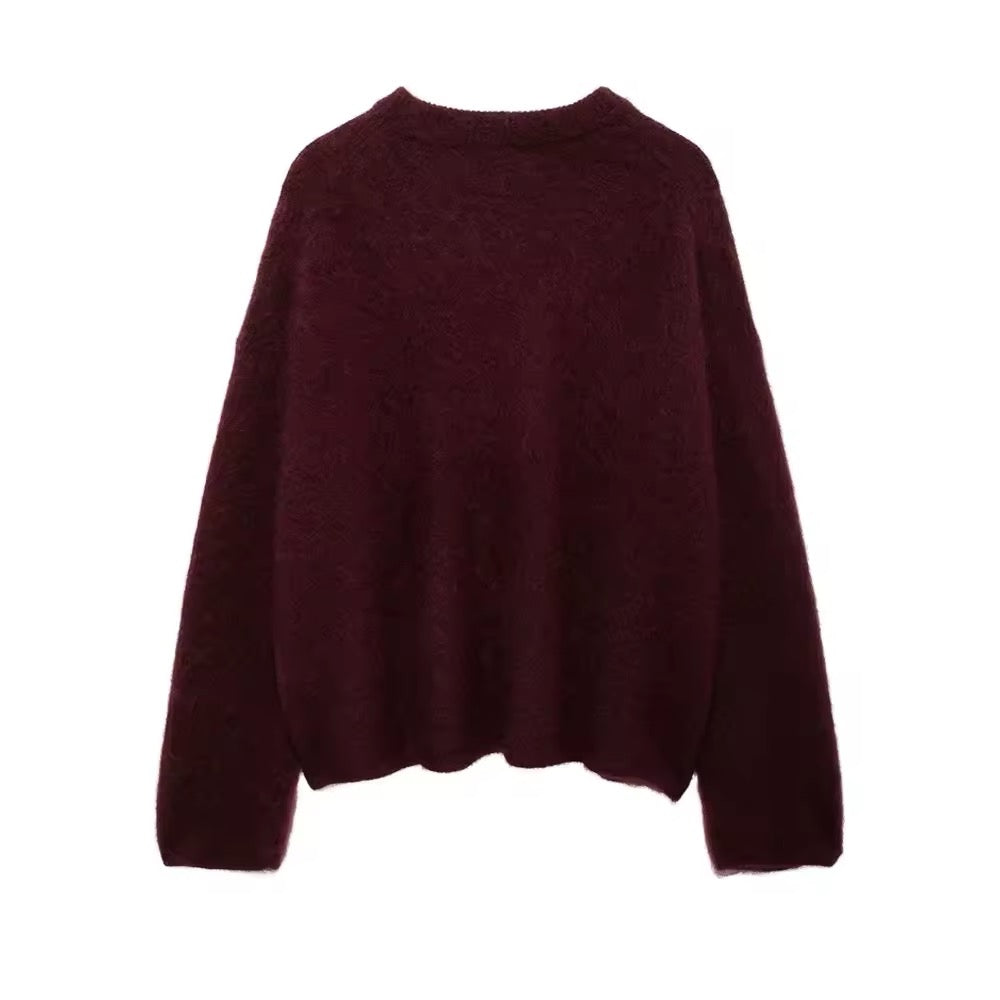 Maglione lavorato a maglia oversize 