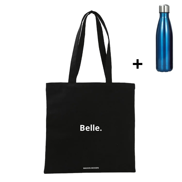 Borsa tote + bottiglia d'acqua in acciaio inossidabile