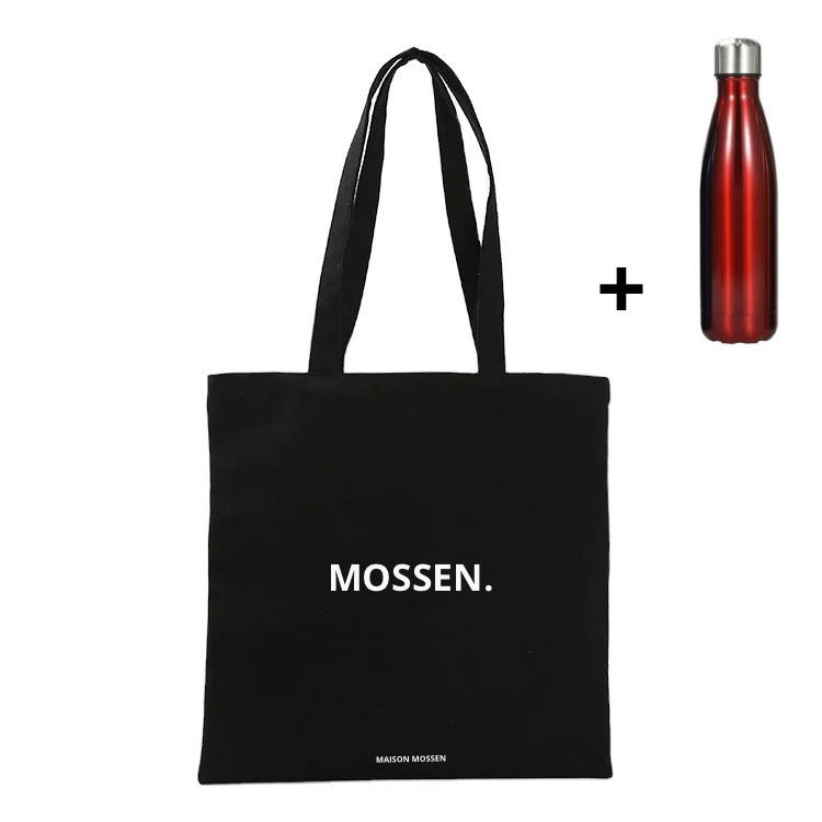 Borsa tote + bottiglia d'acqua in acciaio inossidabile