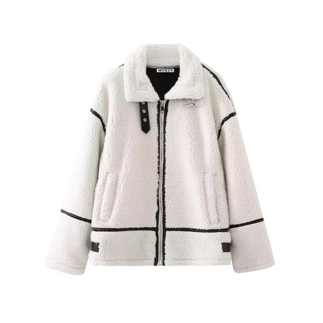 CAPPOTTO EFFETTO LANA GESSO