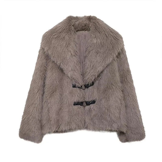 Cappotto effetto pelliccia • Donna