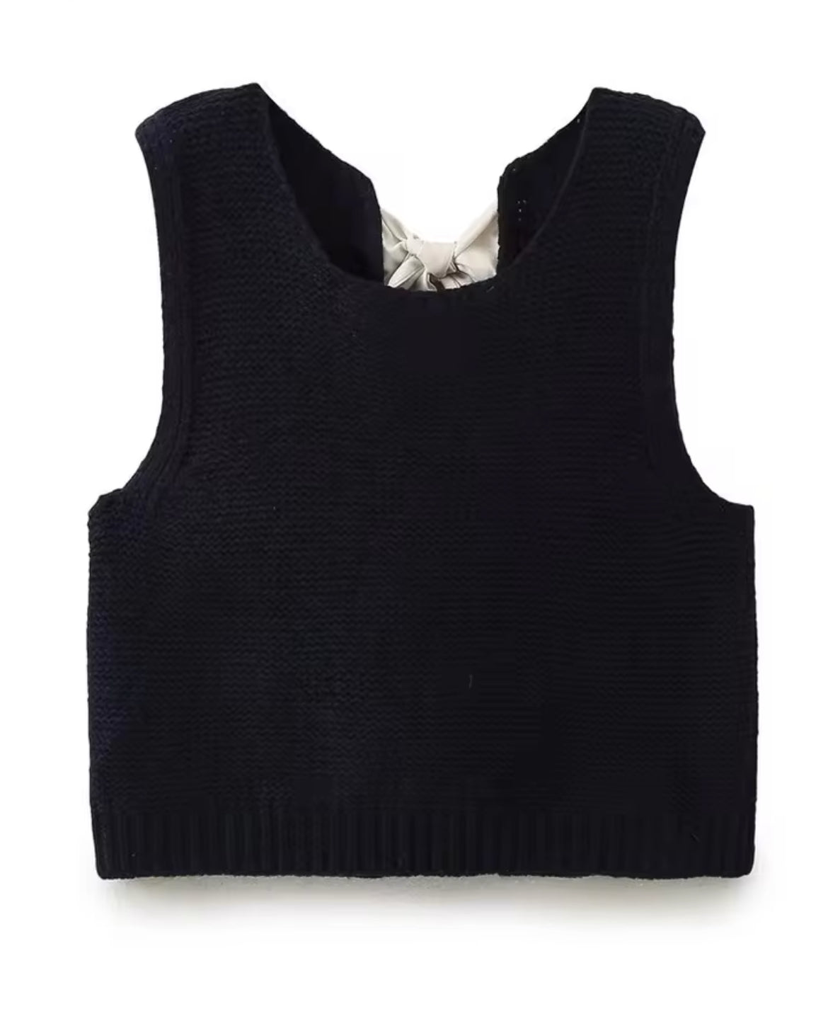 Gilet senza maniche annodato • Donna