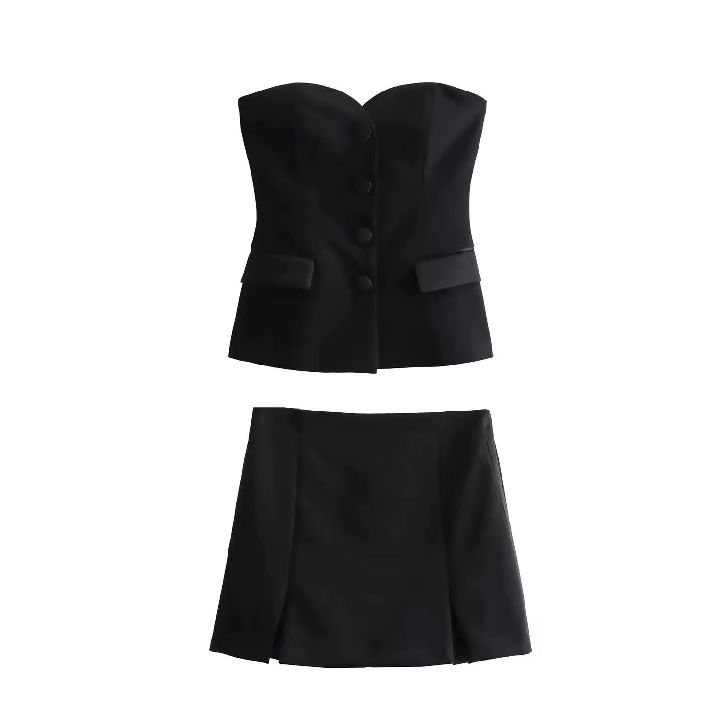 ENSEMBLE BUSTIER À BOUTONS