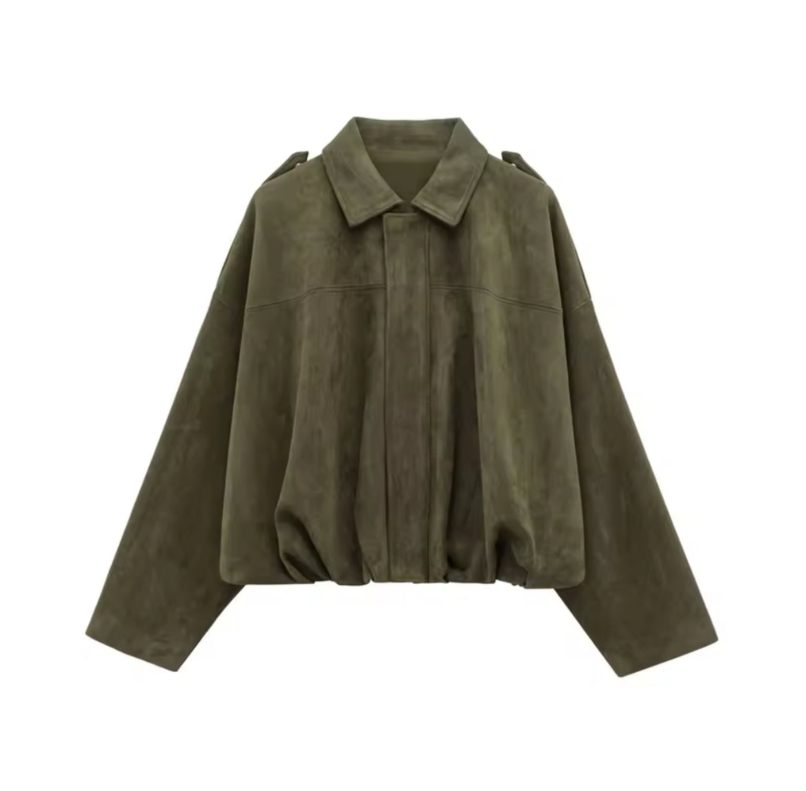 BLOUSON AMPLE EFFET DAIM