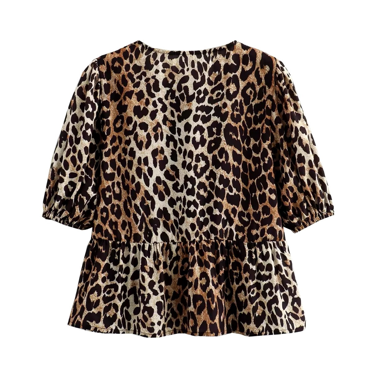 Camicia con stampa leopardata • Donna