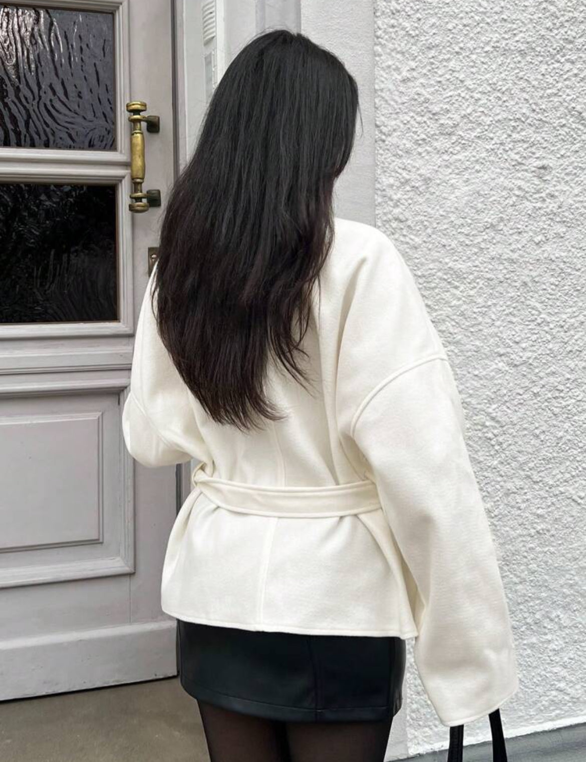 MANTEAU LONG À NŒUD