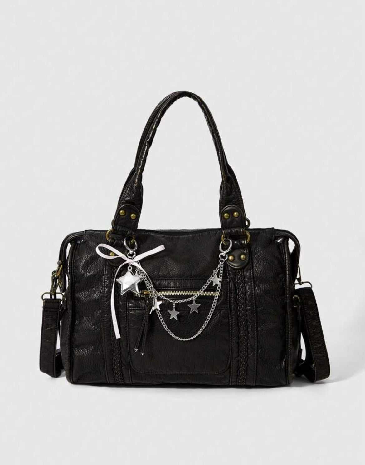 BORSA A MANO IN PELLE PU