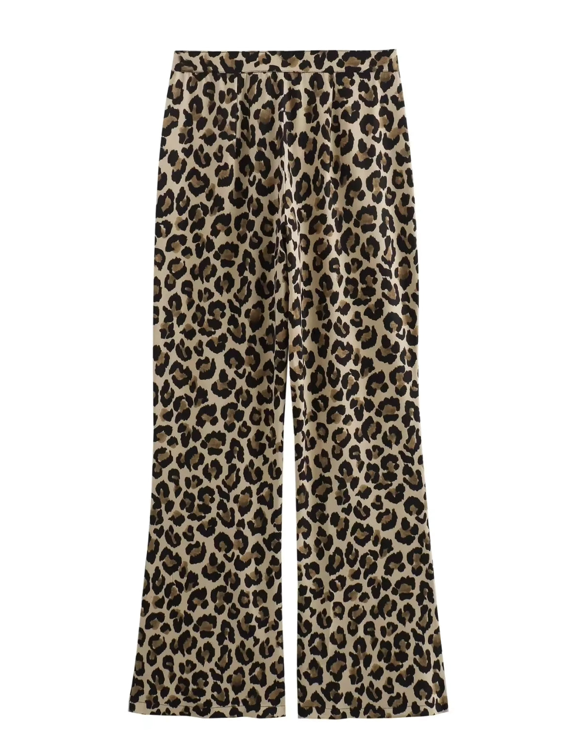 Pantaloni con stampa leopardata • Donna