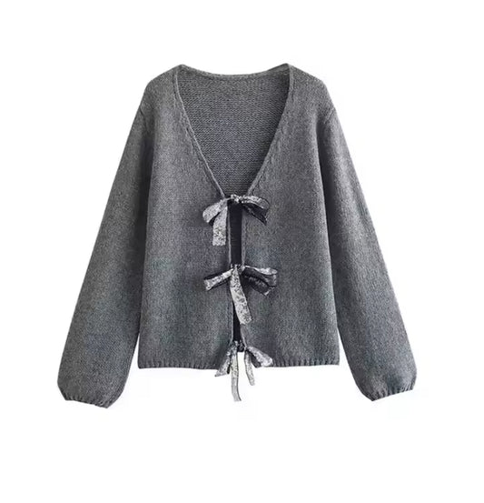 Cardigan in maglia con paillettes • Donna