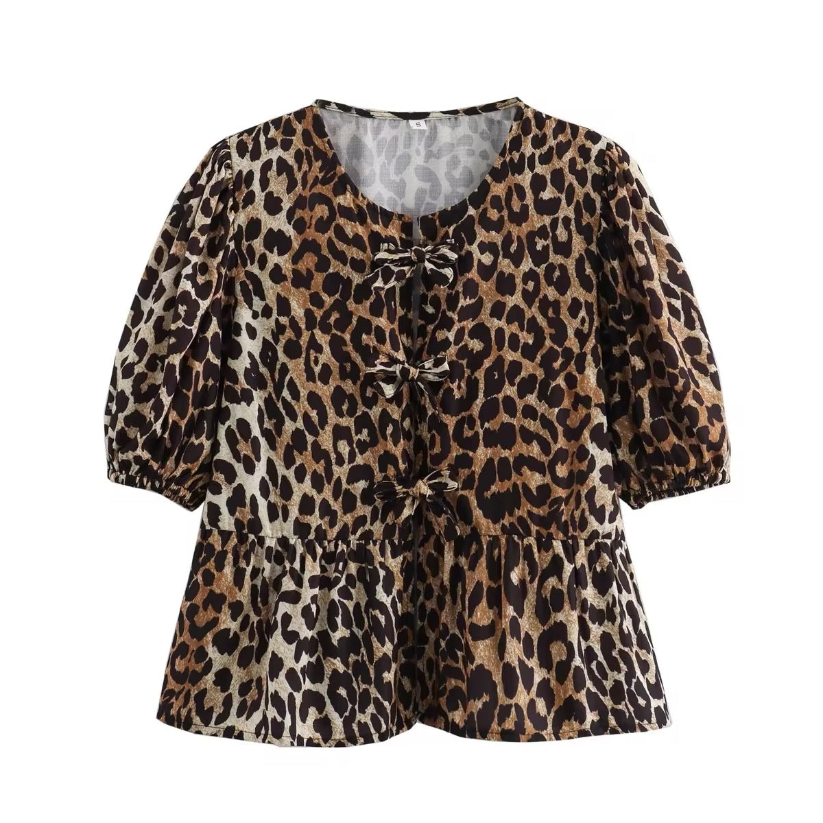 Camicia con stampa leopardata • Donna