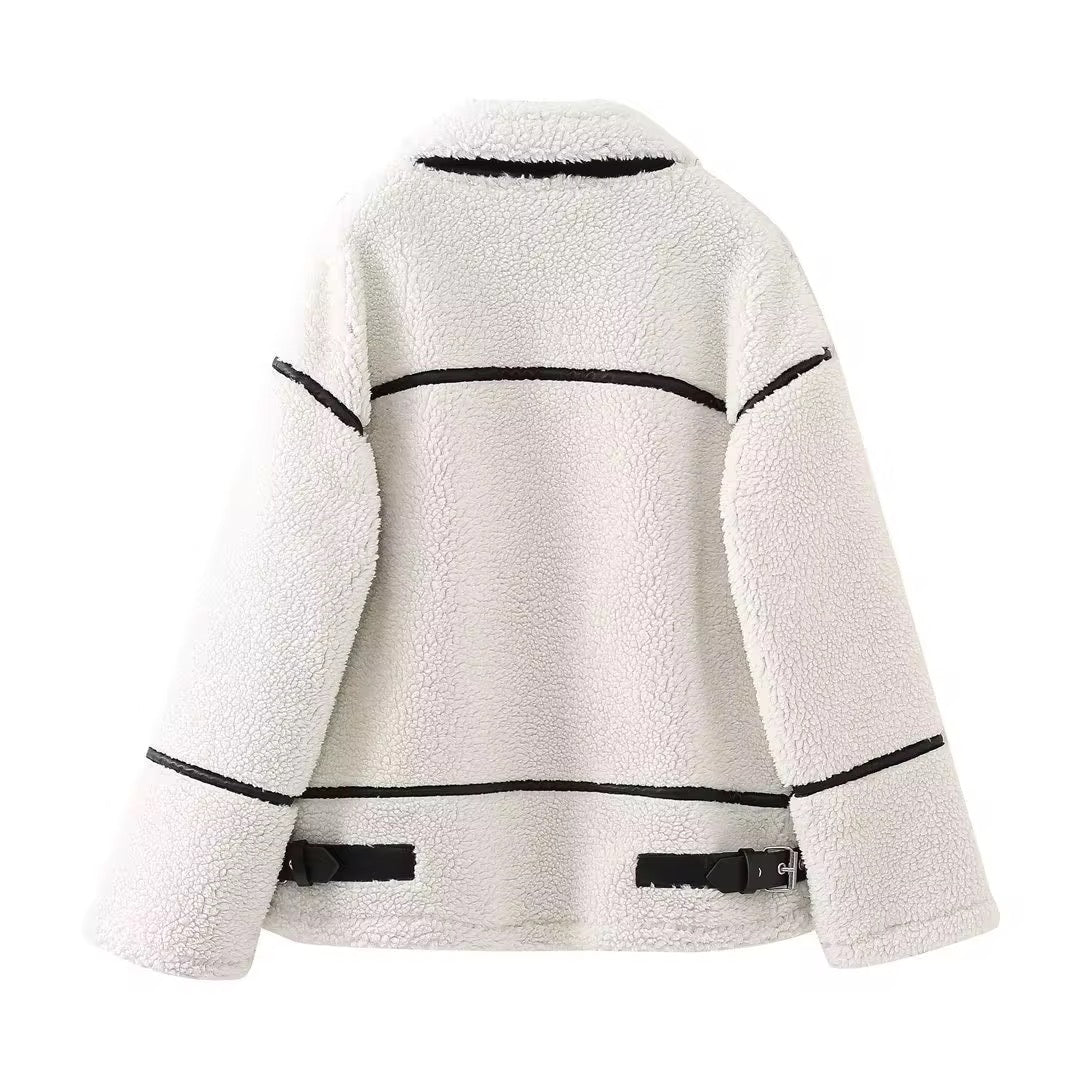 CAPPOTTO EFFETTO LANA GESSO