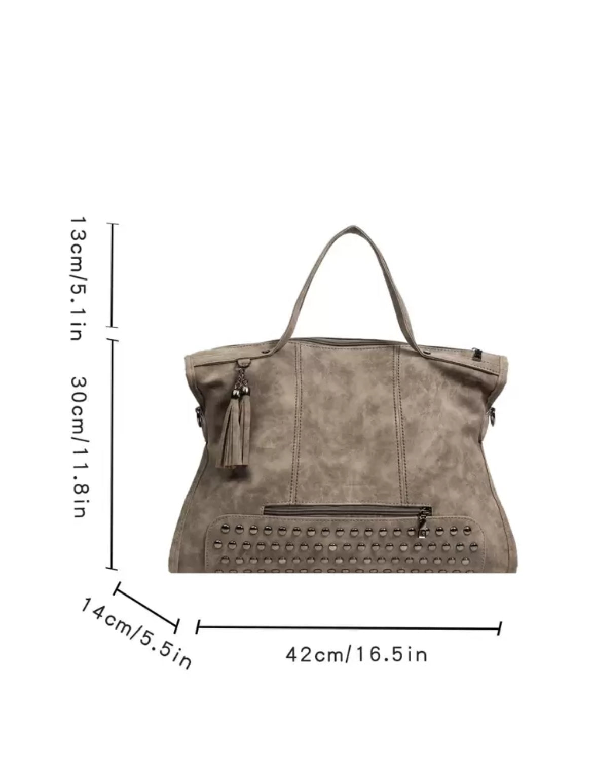 BORSA A MANO EFFETTO CAMOSCIO