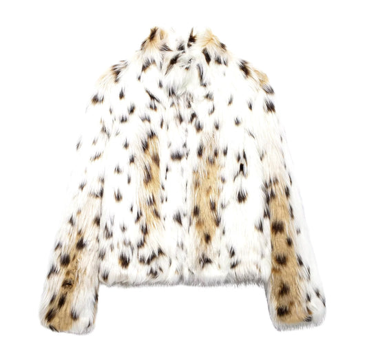 Giacca effetto pelliccia con stampa leopardata • Donna